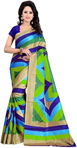 Calendar Bhagalpuri Silk Saree With Blouse Piece