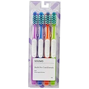 Amazon Brand – Solimo Multi Pro All-in-one Toothbrush (Pack of 4)