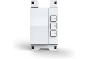 Simple Timer Switch by Deako, 10-30-60 Minute Countdown, Single Pole, Neutral Wire Required, White