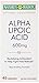 Nature's Bounty Optimal Solutions Alpha Lipoic Acid Capsules, 600 mg, 45 Count