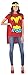 Rubie's Costume Co Women's Dc Comics Wonder Woman T-Shirt With Cape And Headband