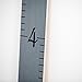 HEADWATERS STUDIO Wooden Ruler Growth Chart for Kids, Boys & Girls + Free Height Measurement Milestone Stickers| Christian Nursery Décor, Child's Room Hanging Wall Decor, Bible Verse Scripture| Gray