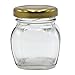 U Pack 2oz Glass Jar With Gold Lid For Honey Jam Spice pack of 24 sets