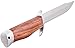 Grand Way Bowie Knife - Hunting Fixed Blade Bowie Knife with Wood Handle and Guard - Small Rambo Knife for Buschcraft and Survival FB 1882