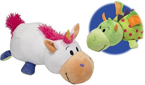 FlipaZoo The 16 inch Pillow with 2 Sides of Fun for Everyone - Each Huggable FlipaZoo character is Two Wonderful Collectibles in One (Unicorn / Dragon)