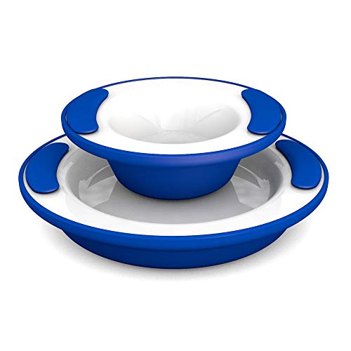 Set Plate and Bowl Blue