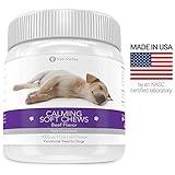 Calming Treats for Dogs- Soft Chew Formula with Organic Hemp Oil for Dogs, Easy Consumption and Great Tasting with Organic Chamomile and Valerian Extract