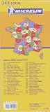 Image de Michelin France: Ariege, Haute-Garonne Map No. 343 (Michelin Local France) (French Edition)