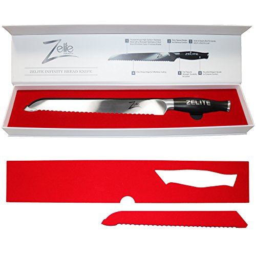 Zelite Infinity Serrated Bread Knife for Homemade Bread, Bread Knife 10