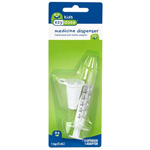 Ezy Dose Kids Calibrated Oral Medicine Syringe │1 TSP (5 mL) with Bottle Adapter│Liquid Medicine - //coolthings.us