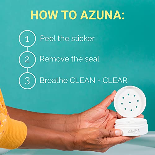 Azuna AllNatural Odor Remover Gel, Small Room Air Purifier with Tea Tree Oil PlantBased