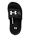 Under Armour Boys' Ignite IV Slide, Black (001)/White, 7