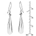 Everyday Rain Drop .925 Sterling Silver Dangle Earrings