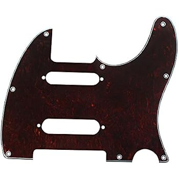 Pickguard 8 Trous Pour Fender Telecaster USA/Mexique - SS Configuration - 3 Plis Aged White - Compatible Nashville Deluxe