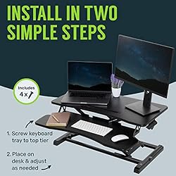 TechOrbits Height Adjustable Desk-37 Riser-Desktop