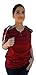Blossom Breeze SureCare Post Surgery Wear | Womens T-Shirt | XL Classic Burgundy