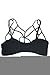 VamJump Womens Criss-Cross Front Bralette Strappy Bra - Caged Cami Top with Removable Pads L Black