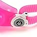 Aqua Sphere Moby Junior Swim Goggles with Blue Lens (Pink/White). UV Protection Anti-Fog Swimming Goggles for Kids