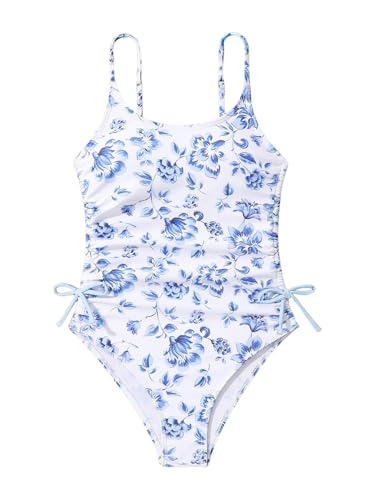 Milumia Girl's Floral One Piece Swimsuit