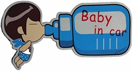 Automotive reflective stickers safety sign baby in car high brightness reflection seal flying baby "400-0029"