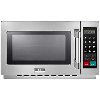 Midea 1034N1A Commercial Microwave, Stainless Steel