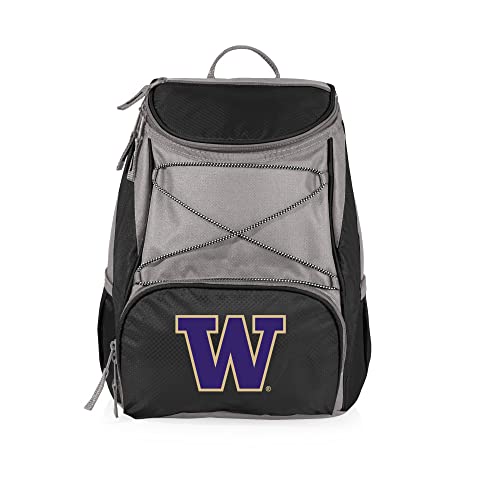 PICNIC TIME NCAA Washington Huskies PTX Insulated Backpack Cooler, Black With Gray Accents, One Size (633-00-175-624-0) at Amazon