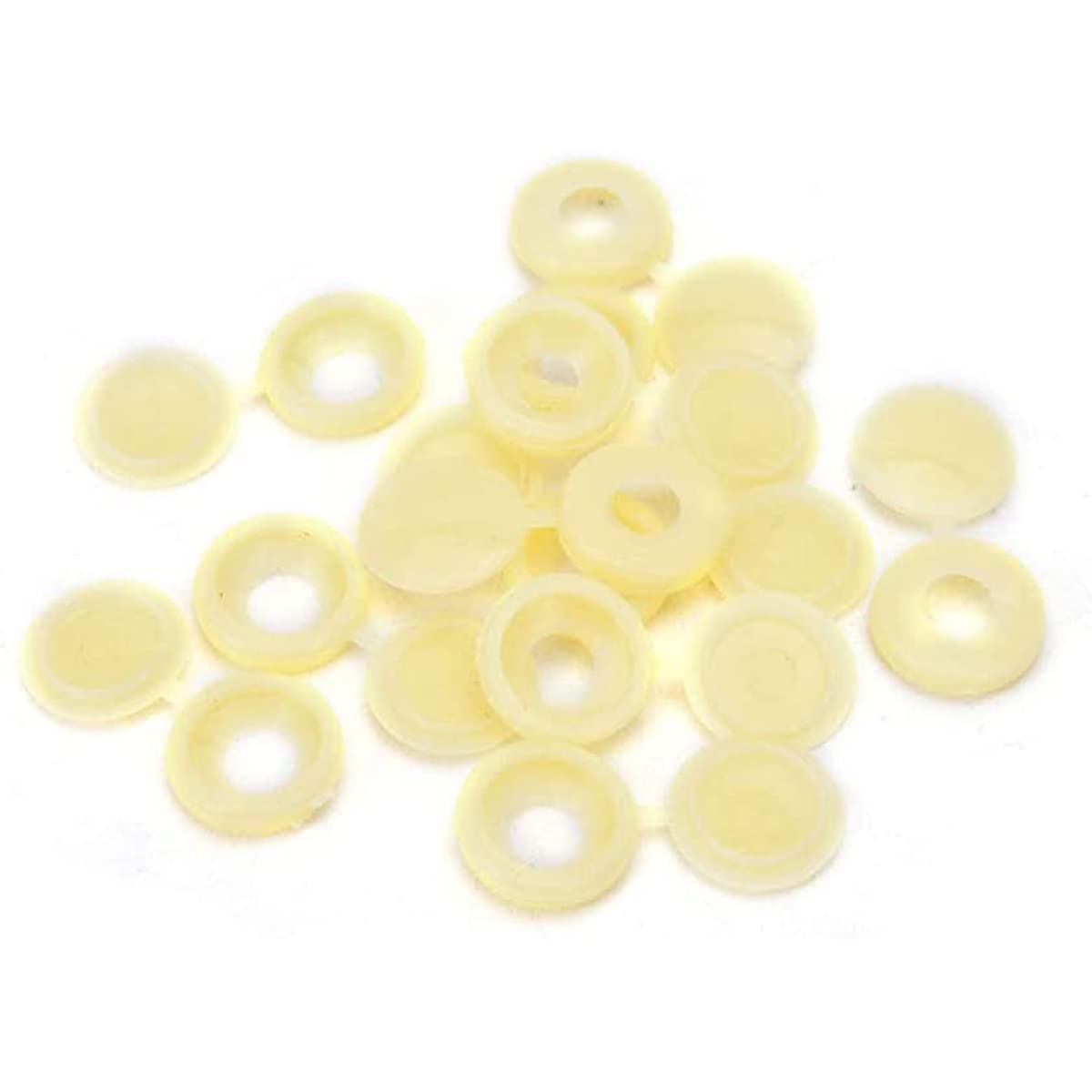 50Pcs Hinged Screw Cover Cap Plastic Screw Covers Caps Fold Snap Decorative Washer Flip Tops for Car Cabinet Furniture Beige
