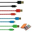 Micro USB USB to Micro USB Cable Micro USB Cable With Golden Connector Strong Braided 24AWG Cables For Samsung For Nexus For HTC For E Book Reader Cabels .........