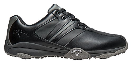 Callaway Golf Men's CHEV COMFORT Golf Shoes - US 11 - Black/Black/Grey