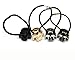 Cuhair(tm) Girl Women Retro 4pcs Skull punk Elastic Ties Plastic Hair Rope Fashion Hair Ponytail Holders rope rubber Tie Assorted bands Accessories by cuhair