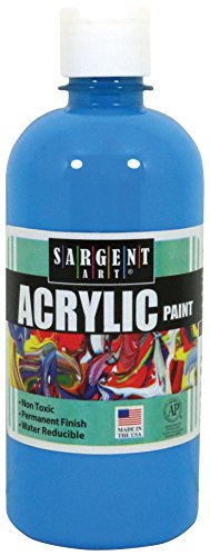 Sargent Art 24-2461 16-Ounce Acrylic Paint, Turquoise