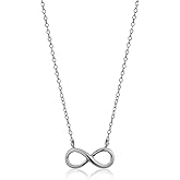 Vanbelle Sterling Silver Jewelry -Rhodium Plated with 925 Stamp - Love-Theme Infinity Pendant Necklace for Women - Valentine's Infinity Pendant Necklace