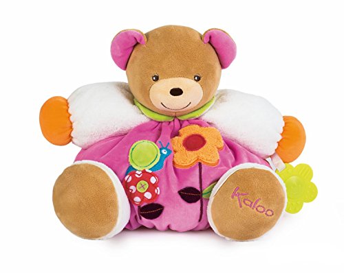 Kaloo Colors Bear Flower with Teething Ring Toy, Large