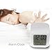 DZT1968® 7 LED Color Temperature Change Square Digital Alarm Clock
