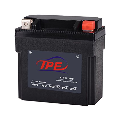 Lithium Iron Motorcycle Battery Light Weight 12.8V Powersports with Built-in Battery Management System (YTX20L-BS)