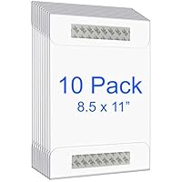 Valuerose 8.5x11 Inches Wall Mount Acrylic Sign Holder, Door Sign Holder with 3M Adhesive Tape for Home, Office, Restaurant, Store, School. Extra Clear and Durable (10 Pack)