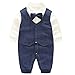 Fairy Baby Baby Tuxedo Suits Boys Formal Jumpsuit Gentleman Outfit One-Piece Romper Wedding Outfit