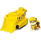 Paw Patrol, Rubbleâ€™s Bulldozer Vehicle with Collectible Figure, for Kids Aged 3 and Up