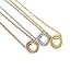 Me Plus Petite Initial Letter Alphabet Pendant Charm Gold Dipped Necklace Gold Silver Rosegold (23 Letters)