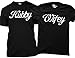 Hubby, Wifey - Wedding Marriage Matching Couple T-shirts