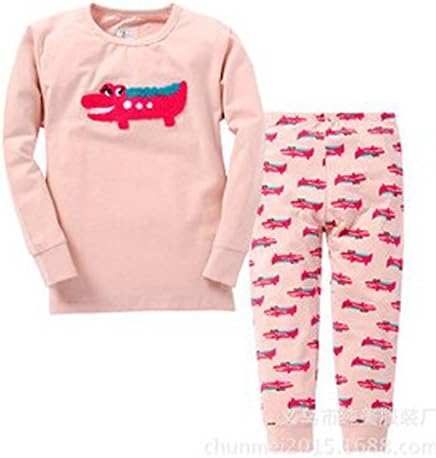 Babygp "a crocodile" girls 2 Piece Pajama 100% Cotton(size:2-7years)