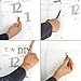 Kungfu Mall DIY Design Art Foam Sponge Digit Wall Clock Black