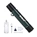 BOBLOV Personal Water Filter Straw Portable Purifier for Hiking, Camping, Travel, and Emergency Preparedness 1500L/1year (Army Green)