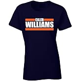 Navy Chicago Caleb Williams Logo Womens T-Shirt