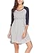 Ekouaer Maternity Dress Navy Blue