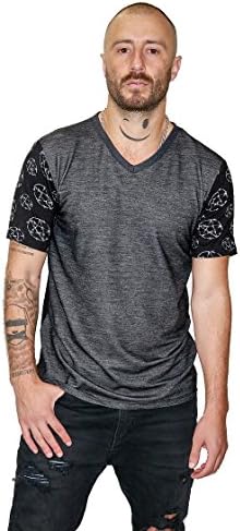 Mission Clothing Pentagram V Neck Shirt Stars Rocker Shirt Size: Large