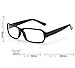 FancyG Vintage Inspired Classic Rectangle Glasses Frame Eyewear Clear Lens - Black Blue