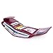 AINIMOER Women's Small Billfold Genuine Leather Tri-Fold Wallet with Zipper Pocket(Purple Red)