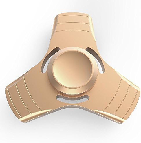 Fidget Hand Spinner Toy Stress Reducer - Perfect For ADD, ADHD, Anxiety, and Autism Adult Children(Golden)