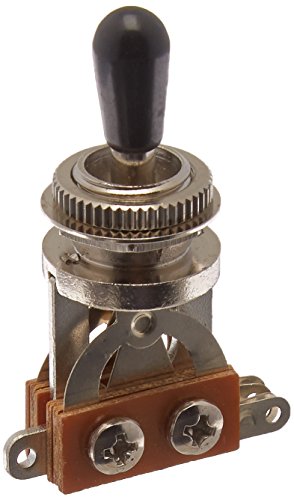 LP Metric Toggle Switch - Chrome, Black tip